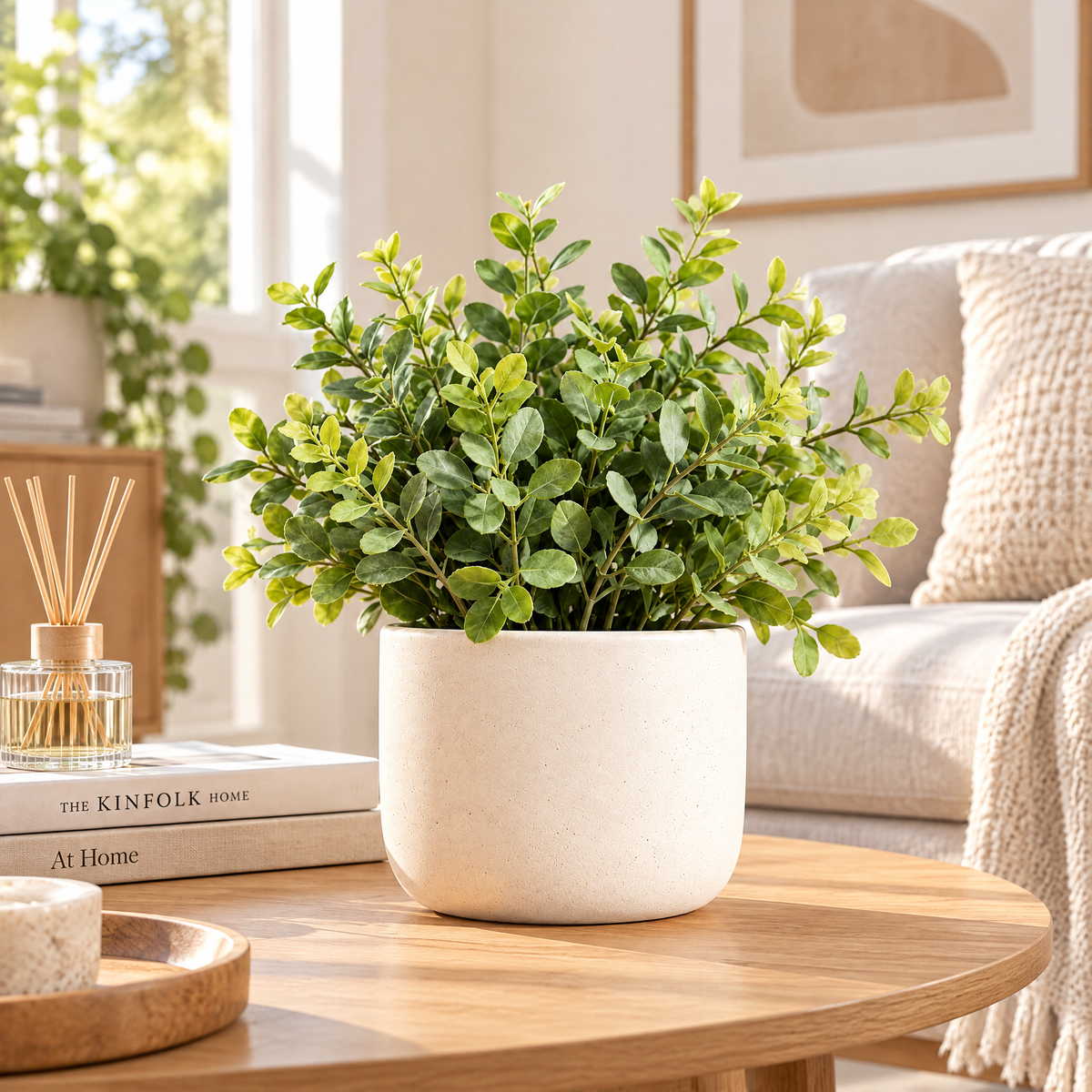 qivzunor™ Minimal Speckled Ceramic Planter